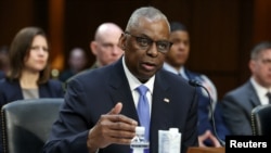 资料照：美国国防部长劳埃德·奥斯汀出席国会听证会。(2024年4月9日)
