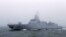 资料照：中国海军055级导弹驱逐舰南昌号在青岛参加中共建立海军70周年纪念仪式。（2019年4月23日