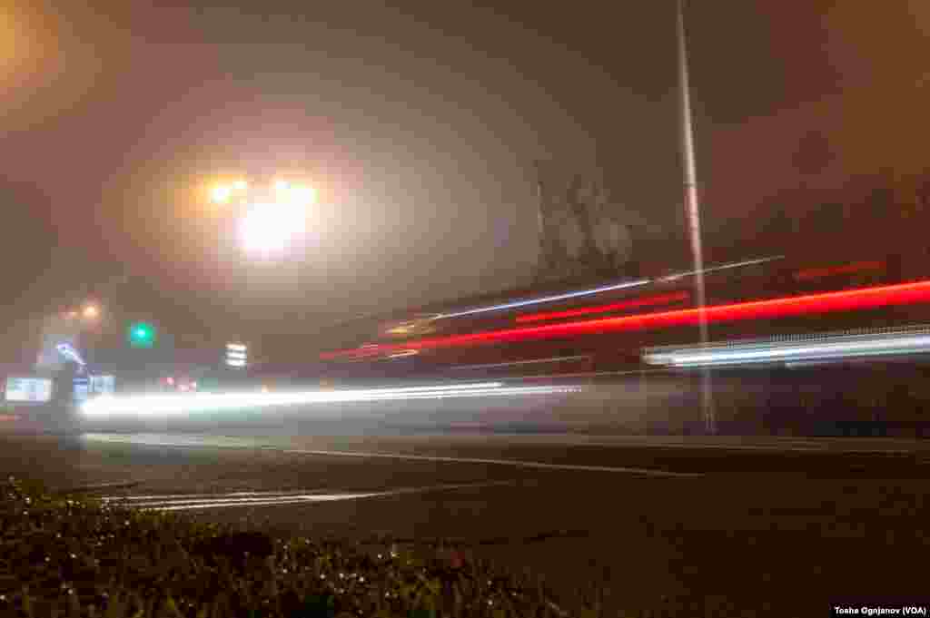 Pollution and fog in Skopje, first day and evening of 2023