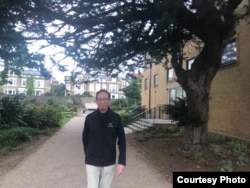 许成钢在伦敦（许成钢提供）