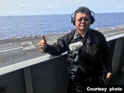 台北的军情与航空网站主编施孝玮(照片提供:施孝玮)