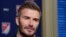 Foto Achiv: Ansyen vedet foutbol Britanik ak pwopriyete ekip MLS (Major League Soccer) David Beckham, pandan yon entevyou nan Nouyok, 26 Fevriye 2020.