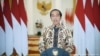 Presiden Jokowi menyampaikan pidato pada "S20 High Level Policy Webinar on Just Energy Transition" di Jakarta, 17 Maret 2022. (Twitter/setkabgoid)
