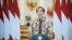 Presiden Jokowi menyampaikan pidato pada "S20 High Level Policy Webinar on Just Energy Transition" di Jakarta, 17 Maret 2022. (Twitter/setkabgoid)