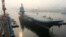 2018年5月13日，中国第一艘自制的航空母舰离开中国辽宁省大连。