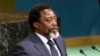 Joseph Kabila, président de la République démocratique du Congo (RDC) prononce son discours devant l’Assemblée générale des Nations unies, à New York, 23 septembre 2017.