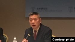 台湾国防安全研究院国防资源与产业研究所所长苏紫云。（陈筠摄）