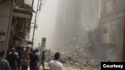 فرو ریختن برج متروپل در آبادان