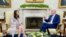 President Joe Biden meets with New Zealand Prime Minister Jacinda Ardern in the Oval Office of the White House, May 31, 2022, in Washington.