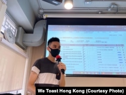 港识多史创办人之一Godfrey正在进行香港历史讲座活动 (图片来源：港识多史提供)