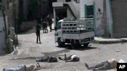 تصویر که توسط «شهروند - روزنامه نگار»ان سوریه منتشر شده