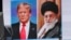 Rais Donald Trump na Kiongozi wa Iran Ayatollah Ali Khamenei