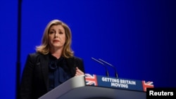 资料照：英国下议院保守党领袖彭妮·莫道特