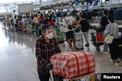 香港国际机场的离境大厅 （2022年8月1日）