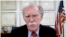 美国前国安顾问博尔顿(John Bolton)4月16日以视讯录影方式发表专题演讲，主题为:“台湾在面对北京威胁时扮演拟聚世界力量的角色”。（视讯影像截图提供：台湾国家联盟和世界台湾人大会）