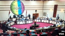 دیمەنی کۆبوونەوەیەکی ڕابردووی ئەنجومەنی پارێزگای کەرکوک