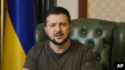 Prezidan Ikrenyen Volodymyr Zelenskyy, Mekredi 20 Avril 2022. 