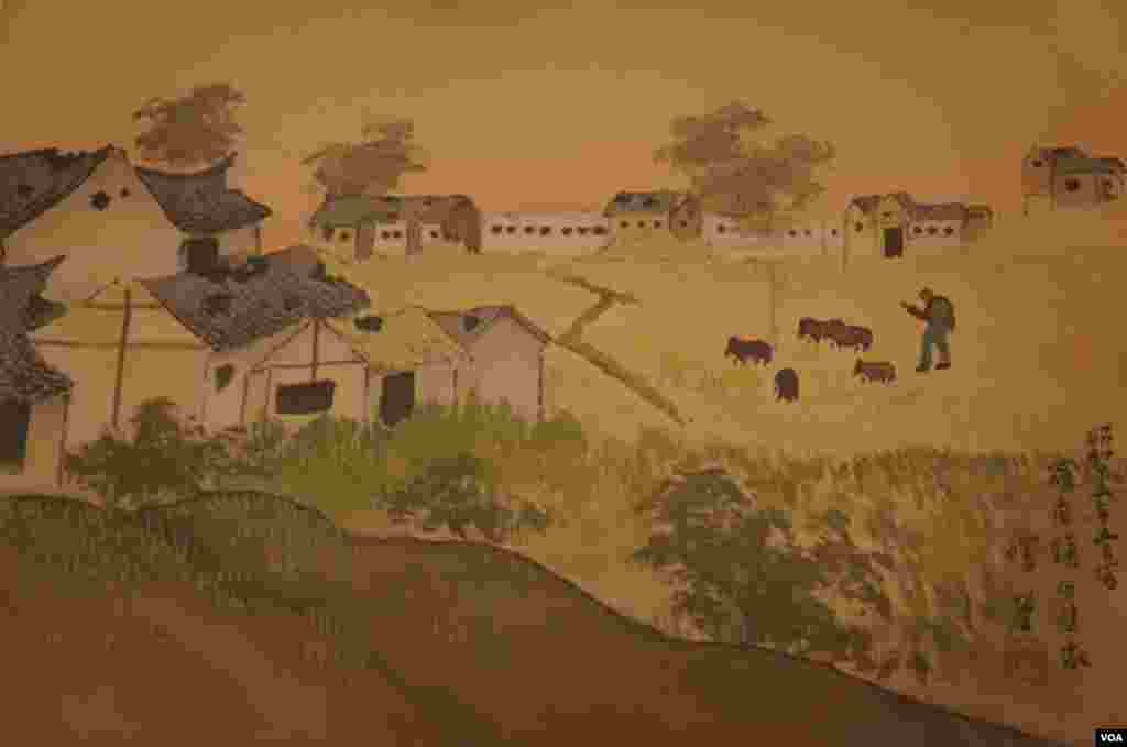 “罗店镇白璧家”在封套上的说明是：“罗店镇是上海以北几里外，方圆约500坪（约1650平米）的空地，周边围绕着些白壁屋子，屋内一部分地方走近看才知是战壕，这是我们工兵队为了爆破挖掘的战壕”。