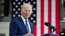 美国总统拜登在马里兰州发表讲话（2022年10月7日）