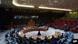 На одном из недавних заседаний Совета Безопасности ООН. Архивное фото.