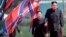 North Korean leader Kim Jong Un, right, and Choe Ryong Hae, vice-chairman of the central committee of the Workers' Party, arrive for the official opening of the Ryomyong residential area, in Pyongyang, North Korea, April 13, 2107. 