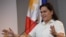 FILE - Philippine Vice President Sara Duterte speaks during a press conference at her office in Manila on December 11, 2024.