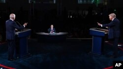 Joe Biden e Donald Trump no debate