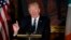 President Donald Trump speaks on Capitol Hill in Washington, March 16, 2017, during a "Friends of Ireland" luncheon. 