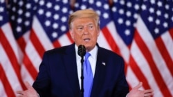 Republikanski kandidat Donald Tramp obraća se pristalicama u Beloj kući (Foto: Reuters)