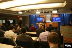 美国国务院发言人卢岚(美国之音张蓉湘拍摄)