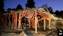 ຮູບນີ້​ທີ່​ສະ​ໜອງ​ໂດຍ Free Burma Rangers ສະ​ແດງ​ໃຫ້​ເຫັນ​ໂຮງ​ຮຽນ​ທີ່​ບ້ານ Lay Wah ເຂດ​ເມືອງ Mutraw ໃນລັດ​ກະ​ຫຼ່ຽງ ​ເມື່ອ​ວັນ​ທີ 12 ມັງ​ກອນ 2023.