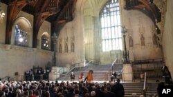 سخنرانی رئیس جمهوری اوکراین در تالار وست‌مینستر پارلمان بریتانیا