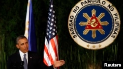 美国总统奥巴马在菲律宾进行国事访问