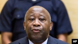 L'ex-président Laurent Gbagbo lors d'une audience à la CPI.
