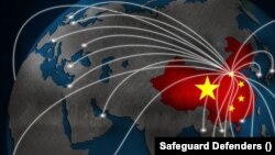 资料照：国际人权组织“保护卫士”报告的中国长臂管辖非自愿回国案例图。（图片源于保护卫士官网）