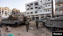 نیروهای ارتش اسرائیل در شمال غزه