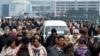 Passengers are evacuated from Brussels airport, on March 22, 2016 in Zaventem, after at least 13 people were killed and 35 injured as twin blasts rocked the main terminal of Brussels airport.