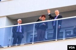 Munib Jusufović, član kluba Bošnjaka u Domu naroda Parlamenta BiH, Alma Čolo, zastupnica SDA u Parlamentu BiH i Fahrudin Radončić, lider SBB-a.