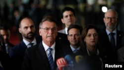 巴西总统博尔索纳罗在败选后首次发表声明。（2022年11月1日）