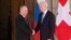 President Joe Biden, right, and Russian President Vladimir Putin meet at the Villa la Grange, in Geneva, Switzerland, June 16, 2021.