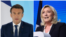 Tổng thống Emmanuel Macron sẽ đối mặt với ứng viên cực hữu Marine Le Pen trong cuộc bầu cử Tổng thống Pháp vòng 2