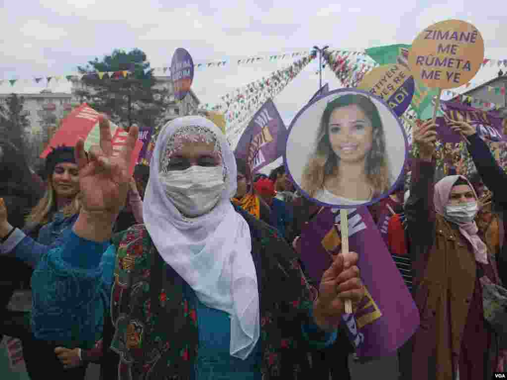 International Women&#39;s Day celebrations in Diyarbakir, Turkey.