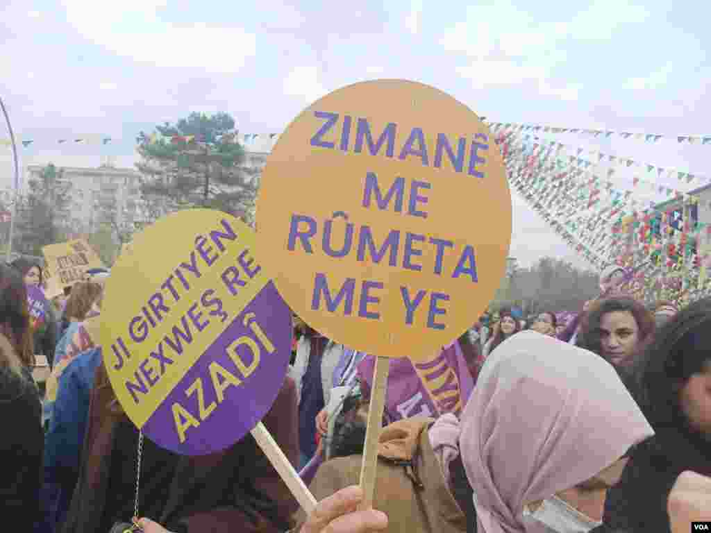 International Women&#39;s Day celebrations in Diyarbakir, Turkey.