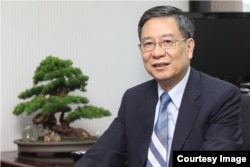 位于台北的元大宝华综合经济研究院董事长梁國源（照片由黄威彬拍摄提供）