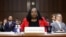 Judge Ketanji Brown Jackson testifies during her US Senate Judiciary Committee confirmation hearing on her nomination to the US Supreme Court, in Washington, March 22, 2022. 