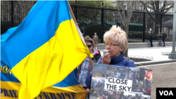 Протест у Белого дома. 3 апреля 2022 года.