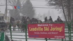Kampung Amerika: Perlombaan "Skijoring" nok Leadville, Montana
