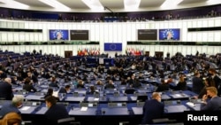 资料照：位于法国斯特拉斯堡的欧洲议会大厅