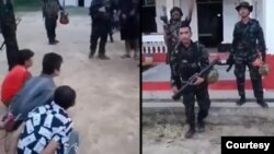 KNLA, KNDO နဲ့ PDF ပူးပေါင်းတပ်ဖွဲ့တွေက မြဝတီတောင်ဘက် ဝေါ်လေမြို့အဝင် စစ်နဲ့ရဲပူးပေါင်းတပ်စခန်းကို ဝင်ရောက်စီးနင်း သိမ်းပိုက်စဉ်။ (ဇွန် ၁၃၊ ၂၀၂၂/ဓာတ်ပုံ-KNDO) 