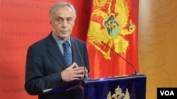 Predsjednik Demos-a Miodrag Lekić